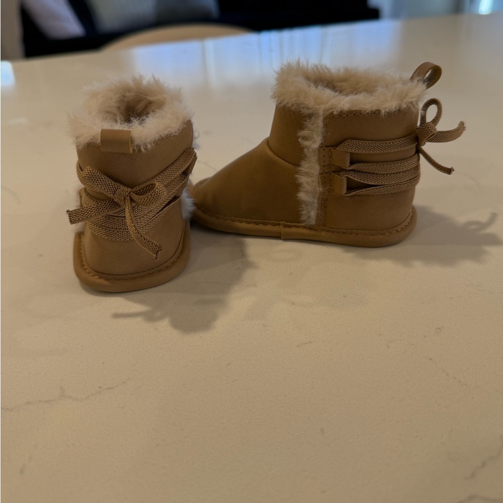 Carter's Tan Furry Kids Boots